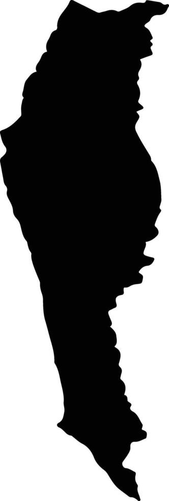 Nevelsky District Russia silhouette map vector