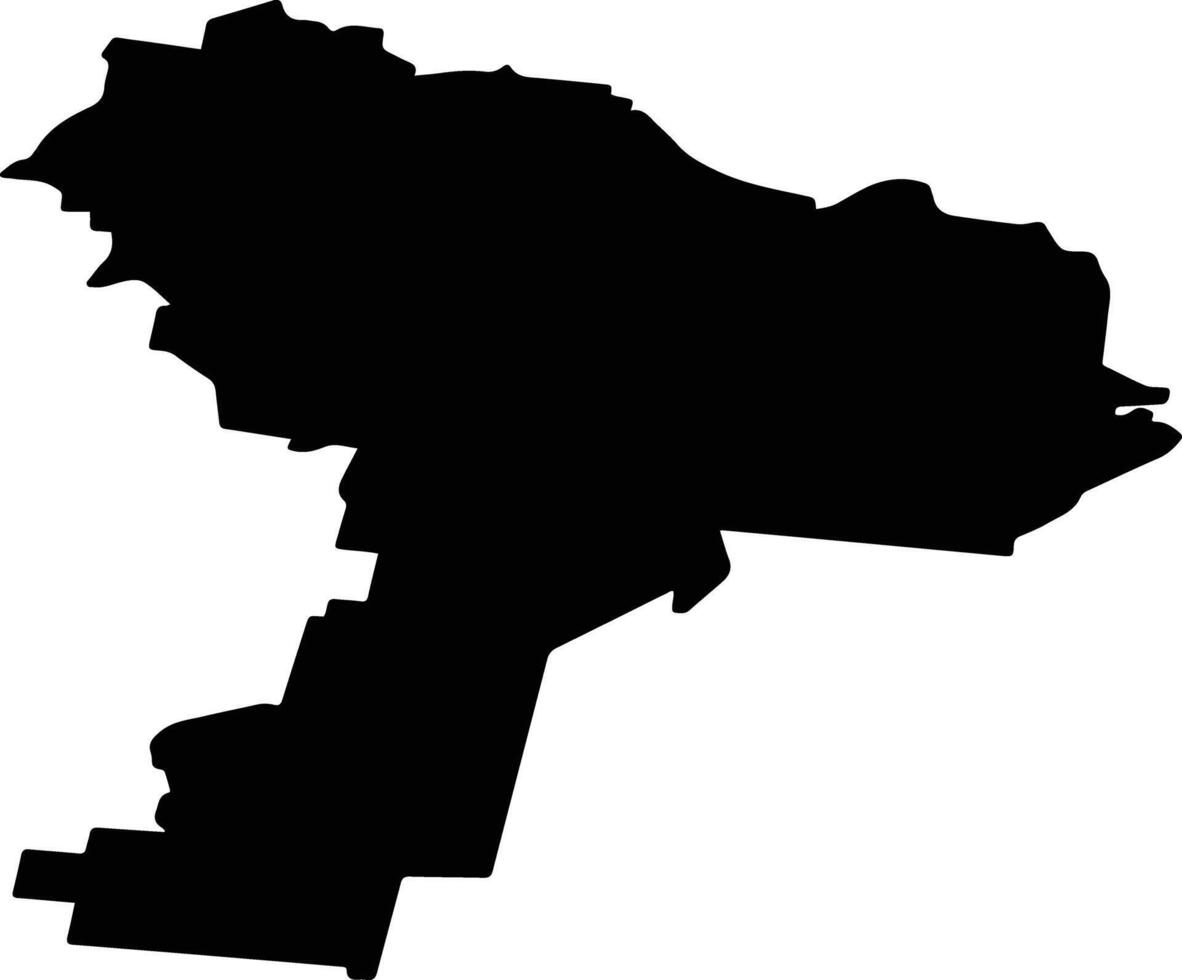 Nevyansky District Russia silhouette map vector