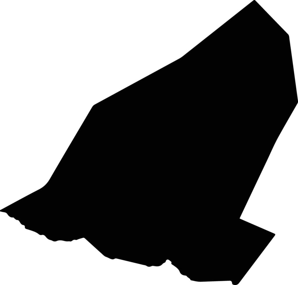 Nevestino Bulgaria silhouette map vector