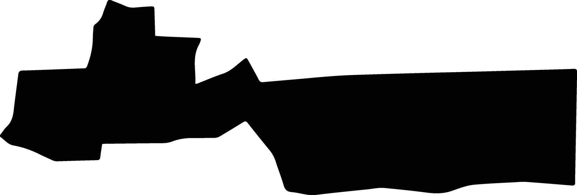 New Cairo 1 Egypt silhouette map vector
