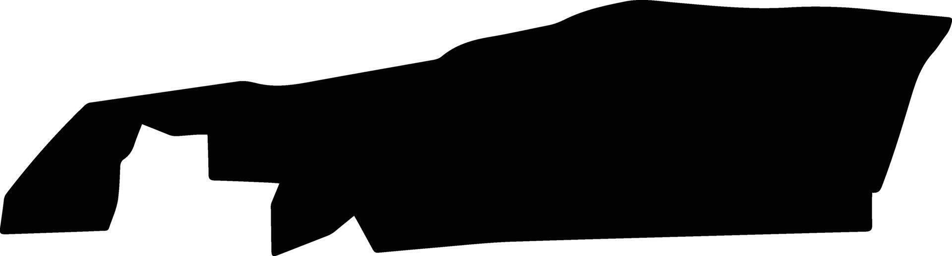 New Cairo 2 Egypt silhouette map vector