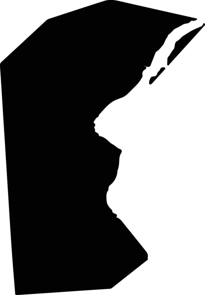 New Castle United States silhouette map vector