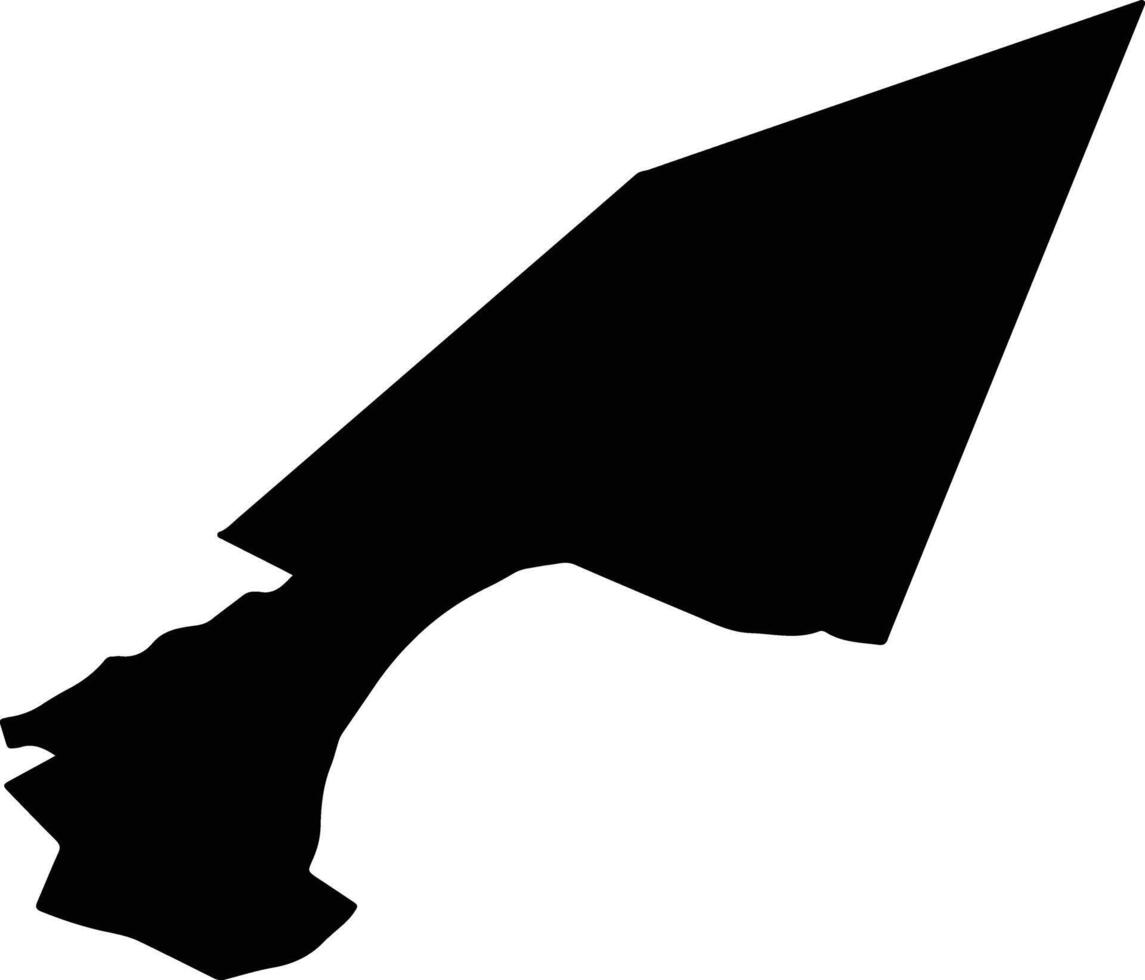 New Development Saint Lucia silhouette map vector