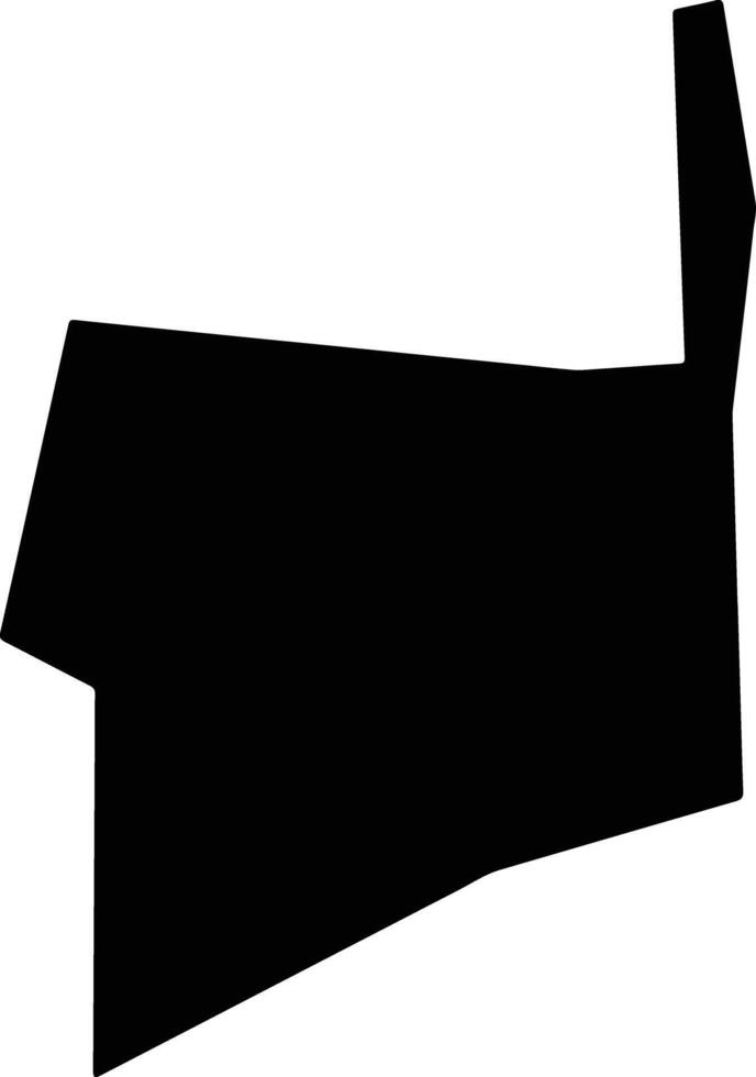 Newton Square Jamaica silhouette map vector