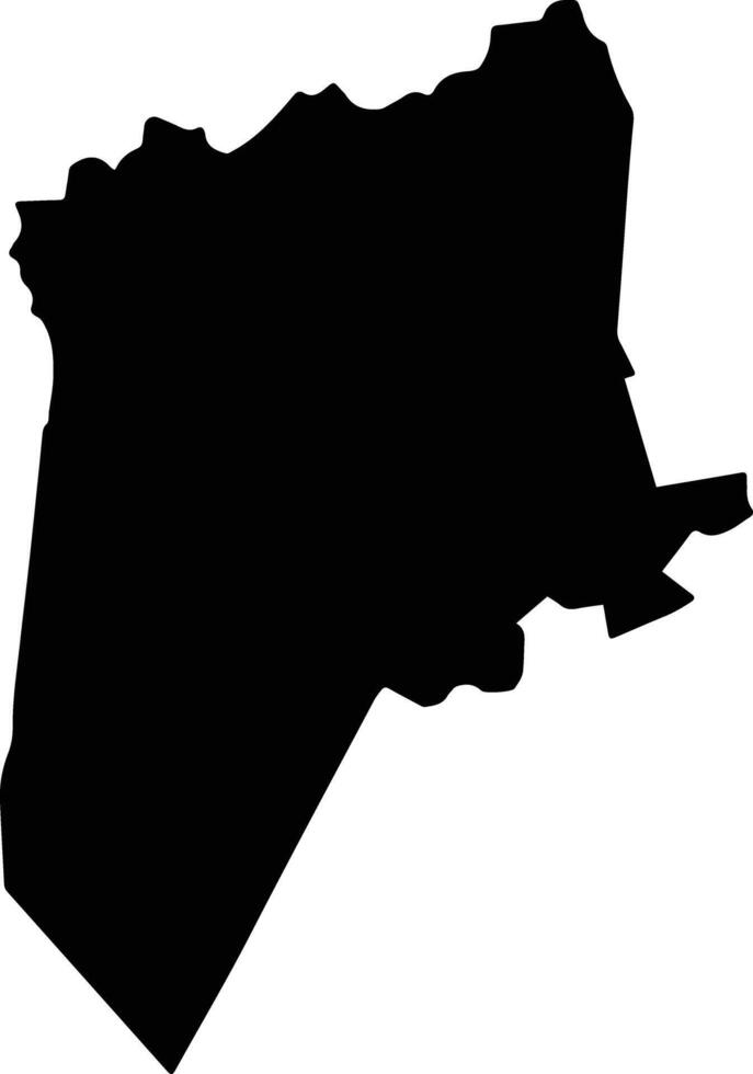 Nga Nam Vietnam silhouette map vector