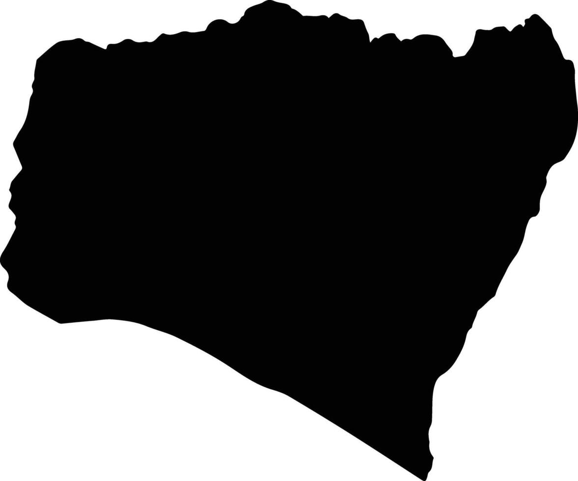 Ngabe Congo silhouette map vector