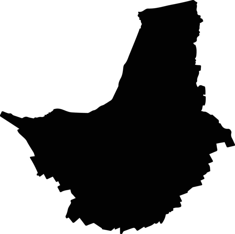 Ngaka Modiri Molema South Africa silhouette map vector