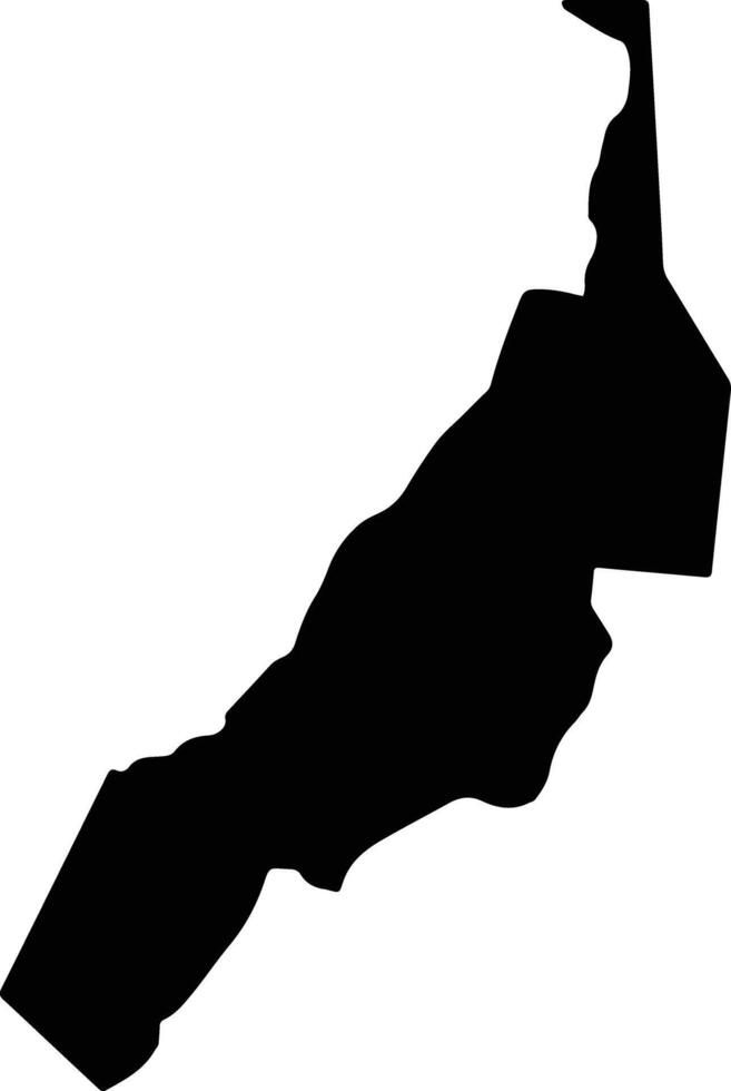Ngebuked Palau silhouette map vector