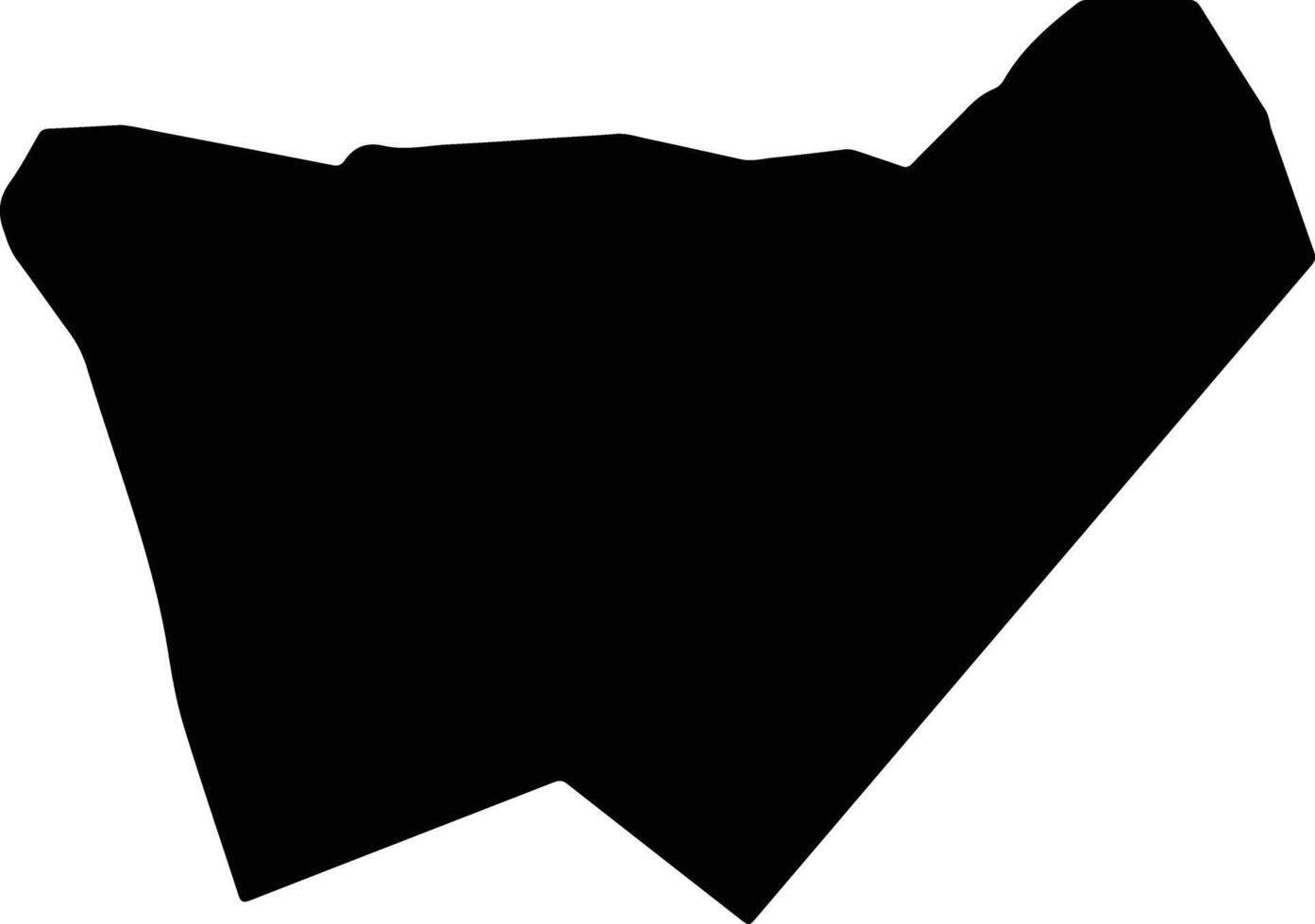 Ngebeianged Palau silhouette map vector