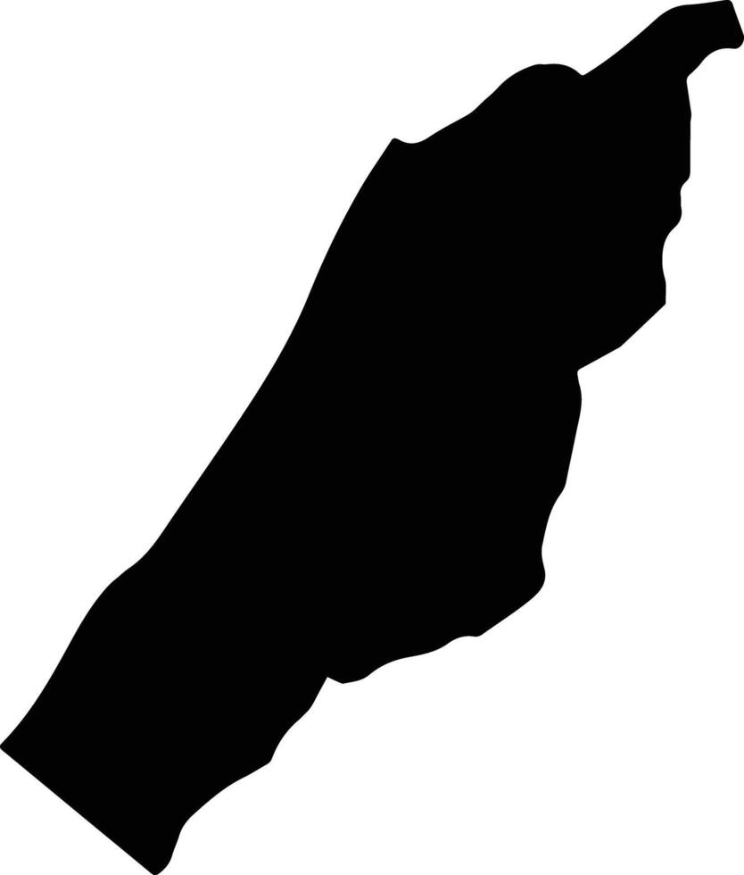 Ngerchol Palau silhouette map vector
