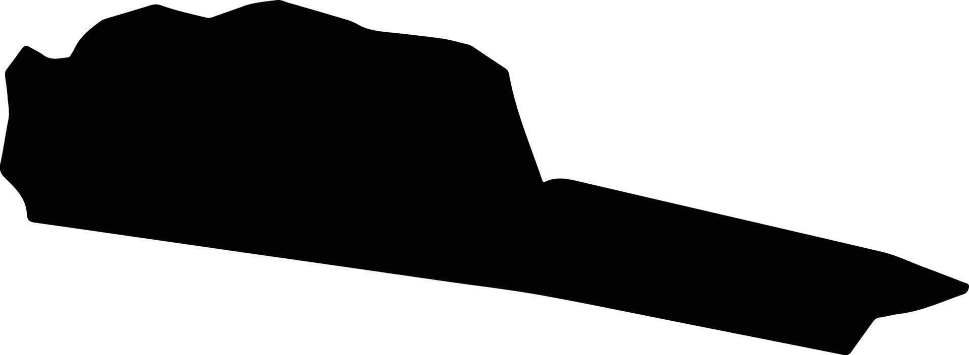 Ngeriungs Palau silhouette map vector