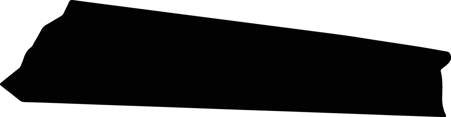 Ngerkesou Palau silhouette map vector