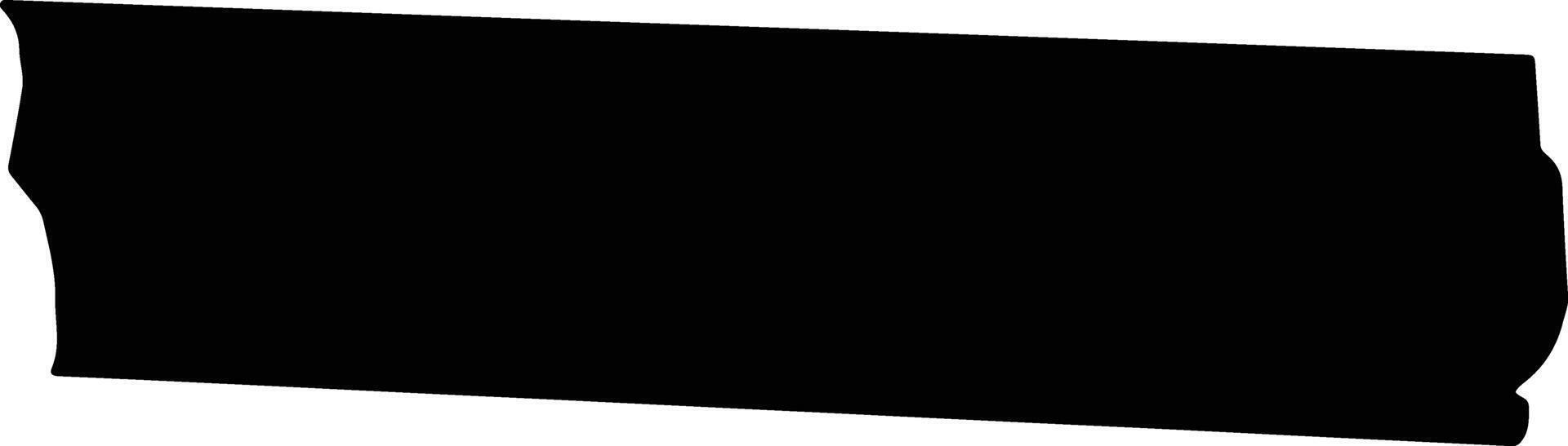 Ngerngesang Palau silhouette map vector