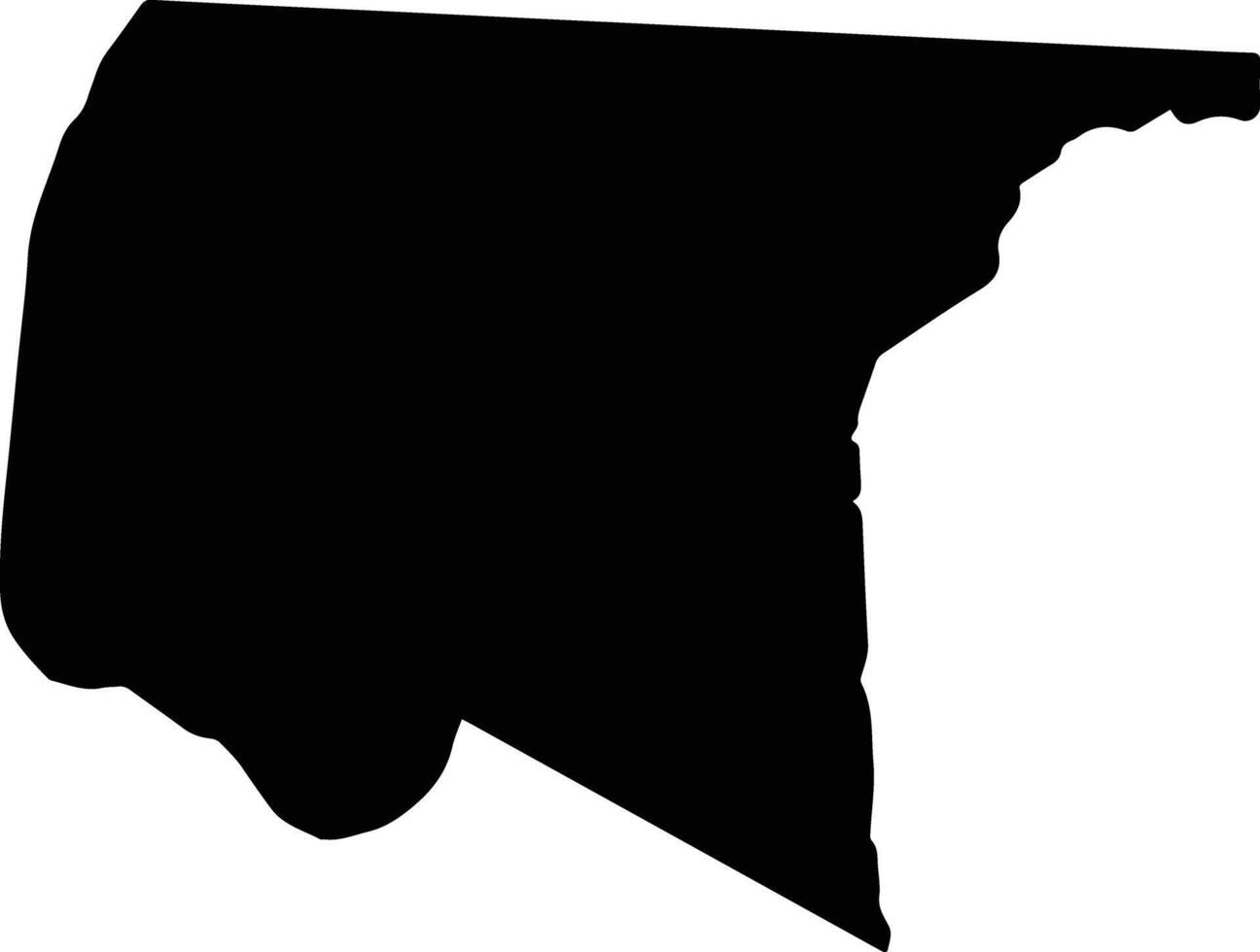 Ngersuul Palau silhouette map vector