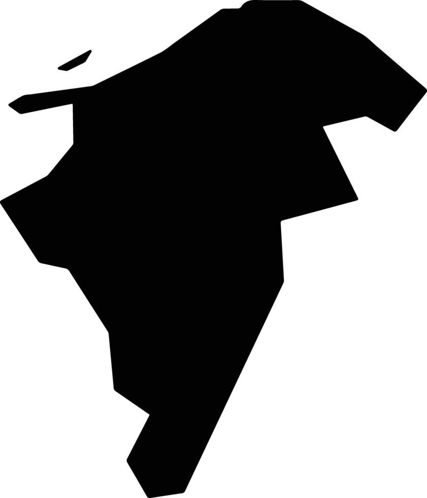 Ngo Quyen Vietnam silhouette map vector