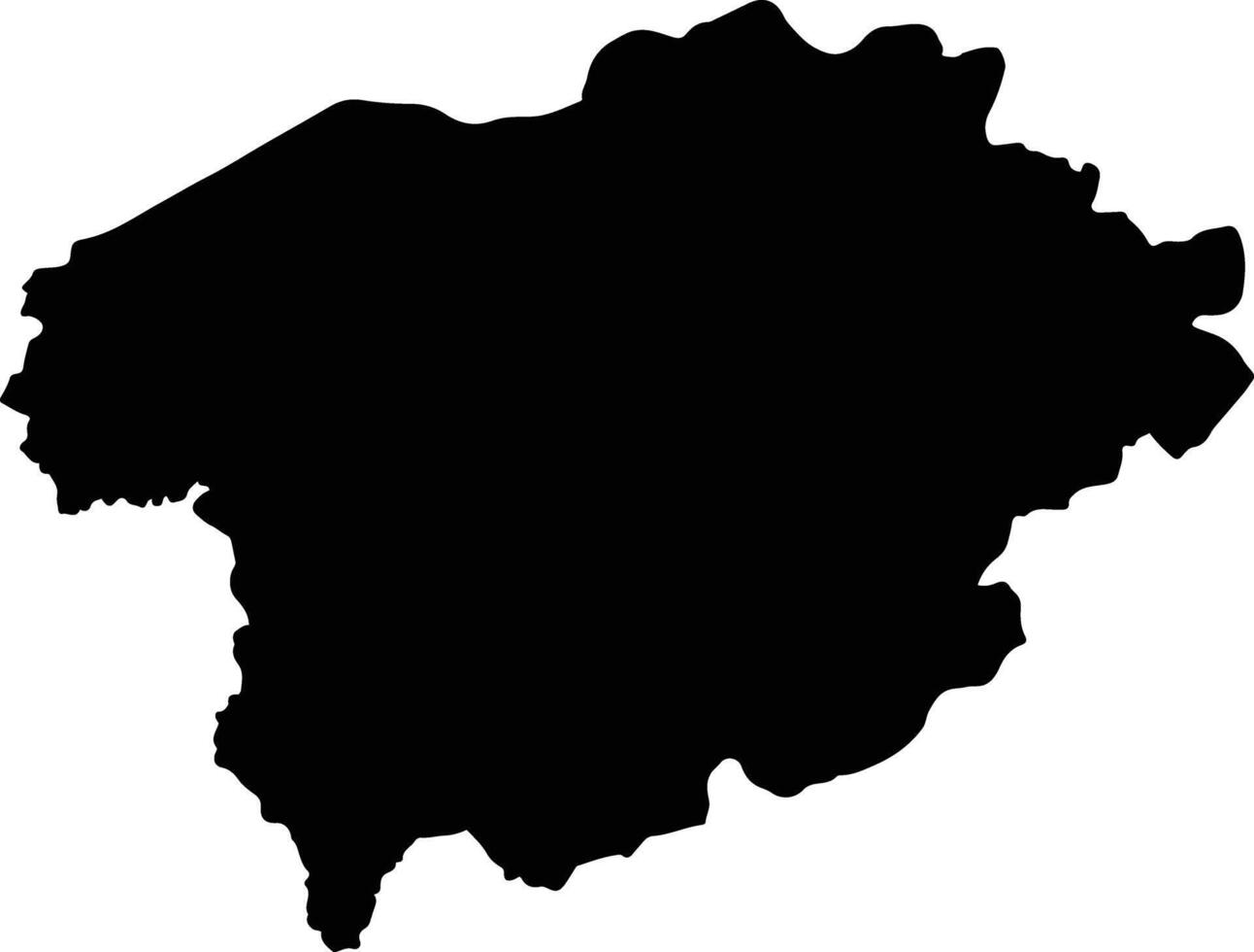 Ngoma Rwanda silhouette map vector