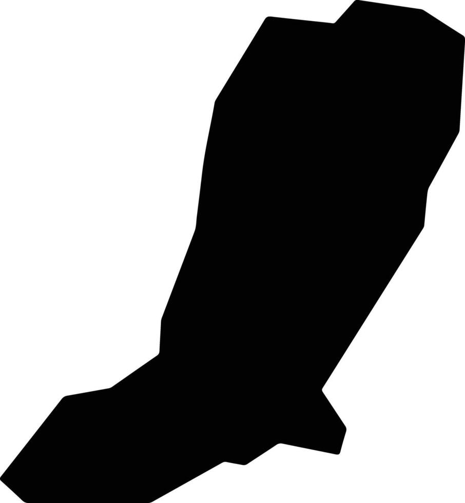 Ngora Uganda silhouette map vector