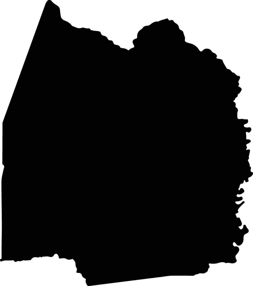 Nhamatanda Mozambique silhouette map vector