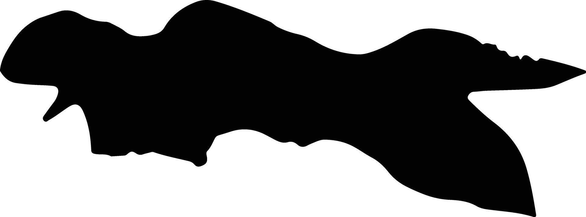 Nhommalath Laos silhouette map vector