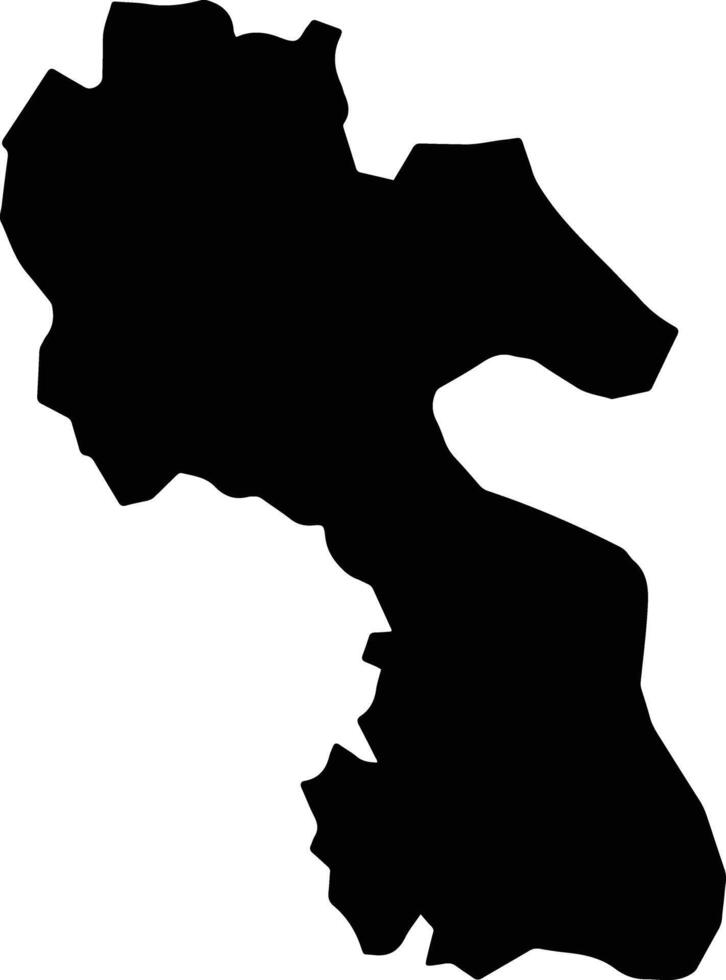 Nha Be Vietnam silhouette map vector