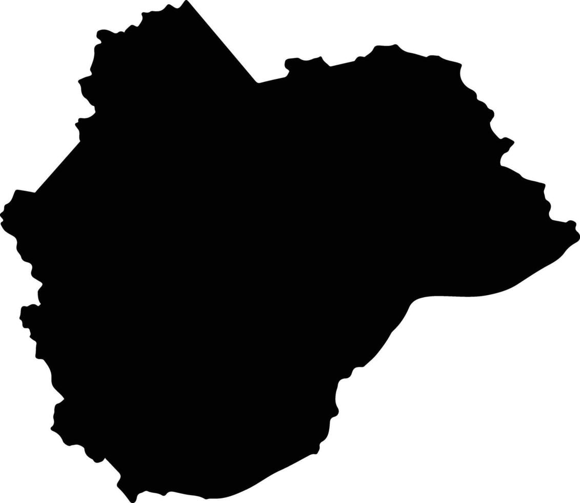 Nhot Ou Laos silhouette map vector