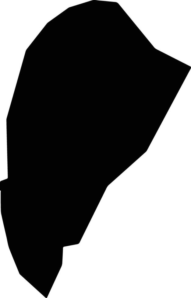Niamina Dankunku Gambia silhouette map vector