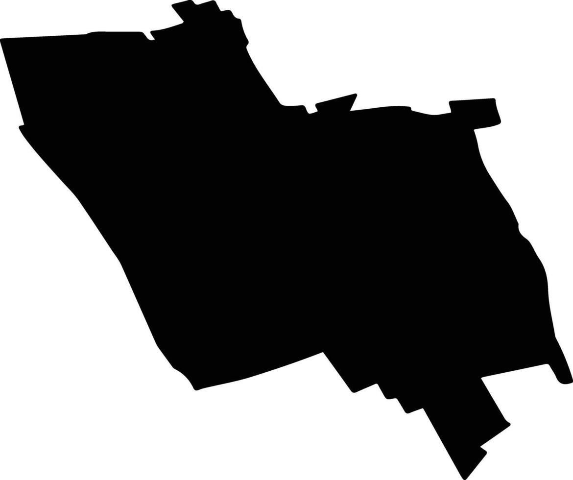 NICORESTI Romania silhouette map vector