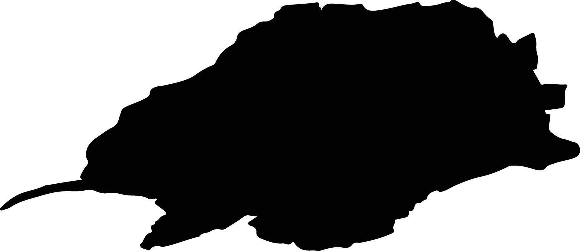 Niederanven Luxembourg silhouette map vector