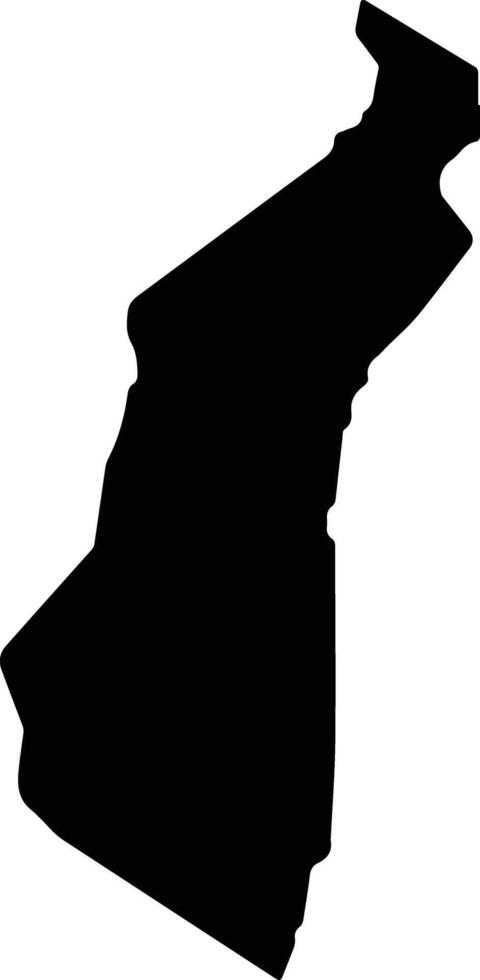Niijima Japan silhouette map vector