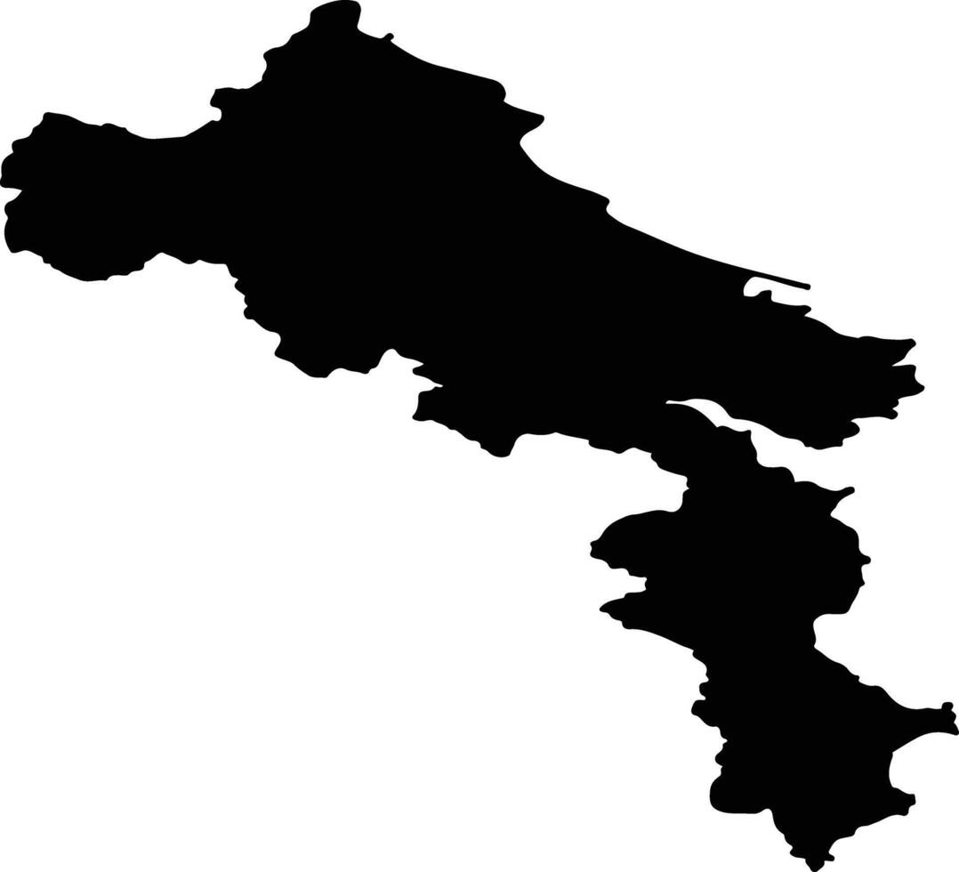 Nikolayevsky District Russia silhouette map vector