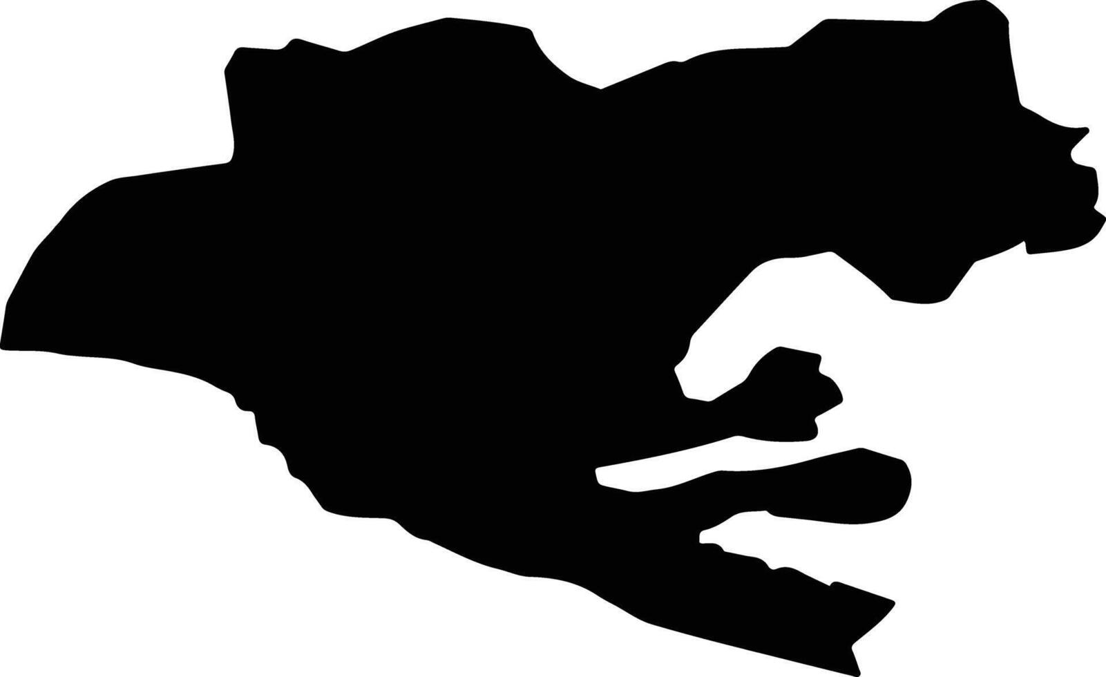 Niksar Turkey silhouette map vector