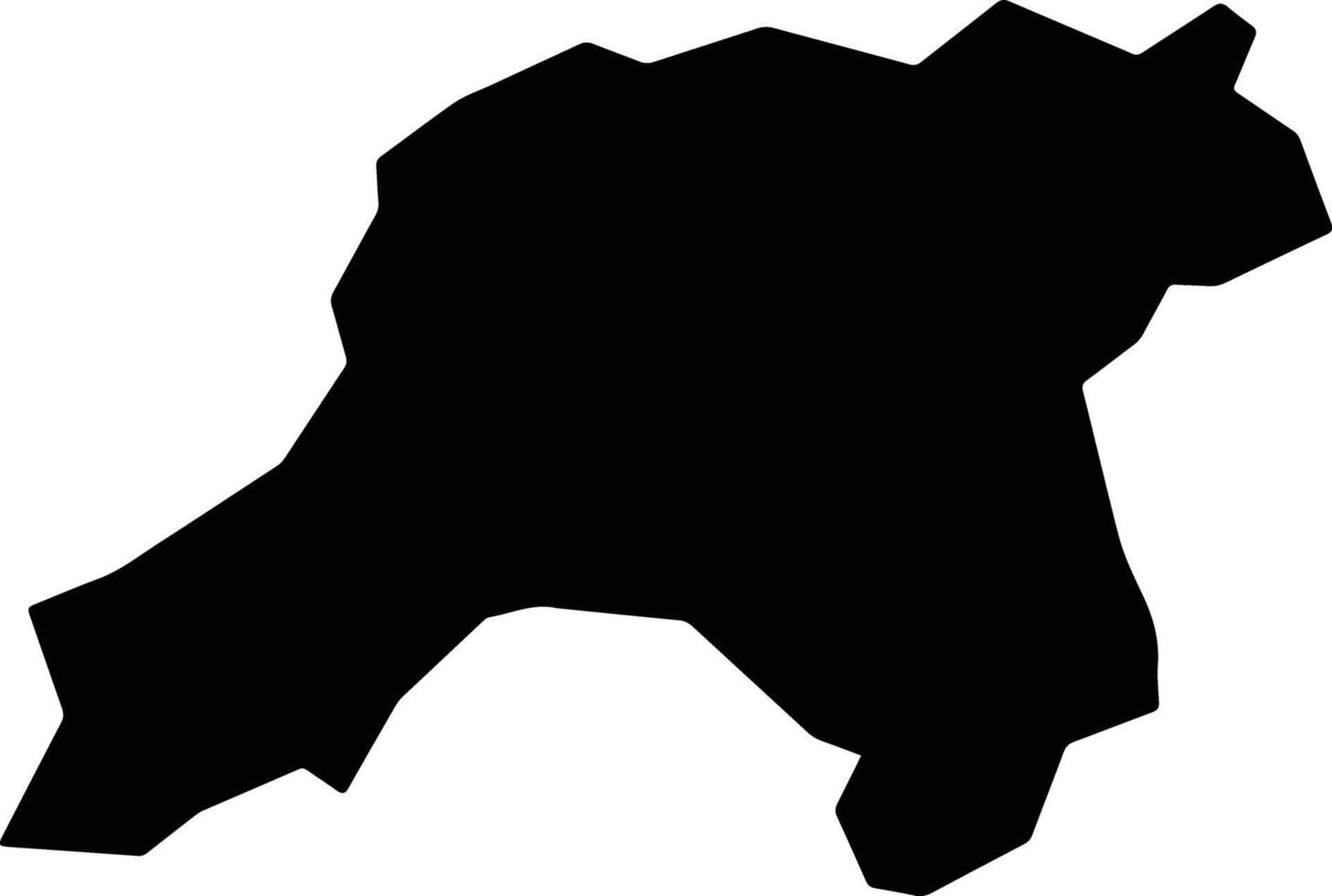 Nili Afghanistan silhouette map vector