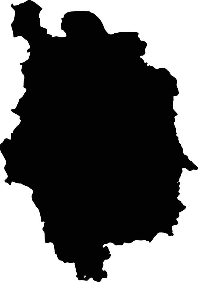 Nilphamari Bangladesh silhouette map vector