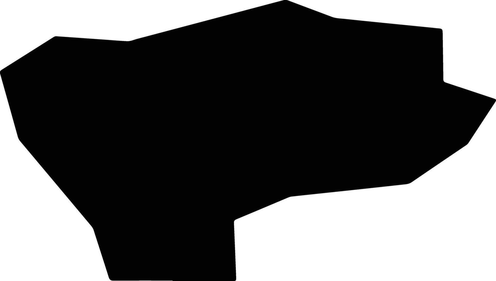 Ninganxian China silhouette map vector