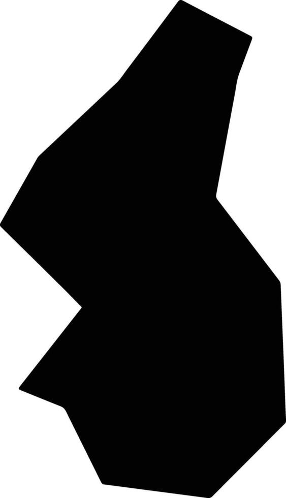 Ningduxian China silhouette map vector