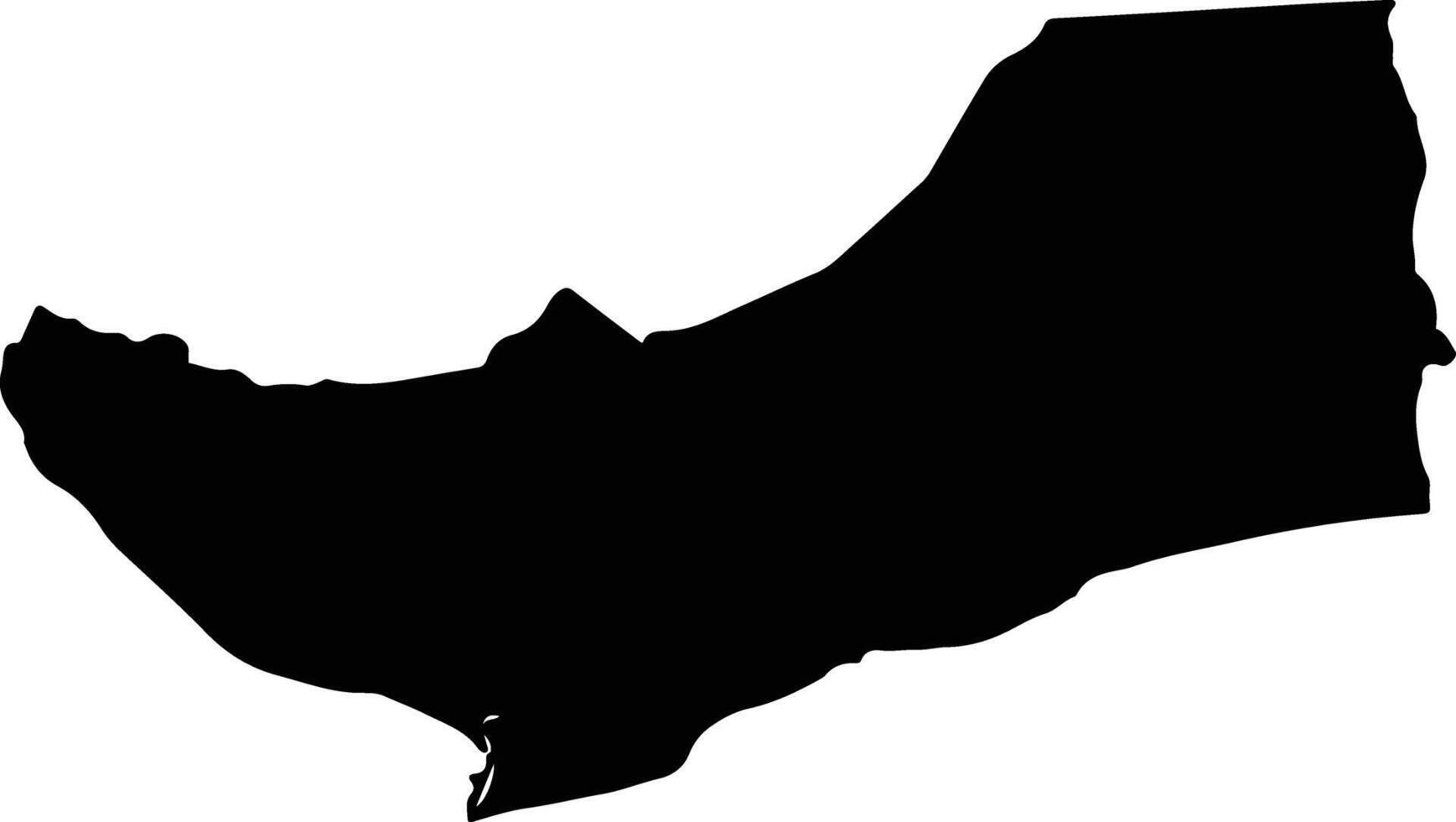 Ningo prampram Ghana silhouette map vector