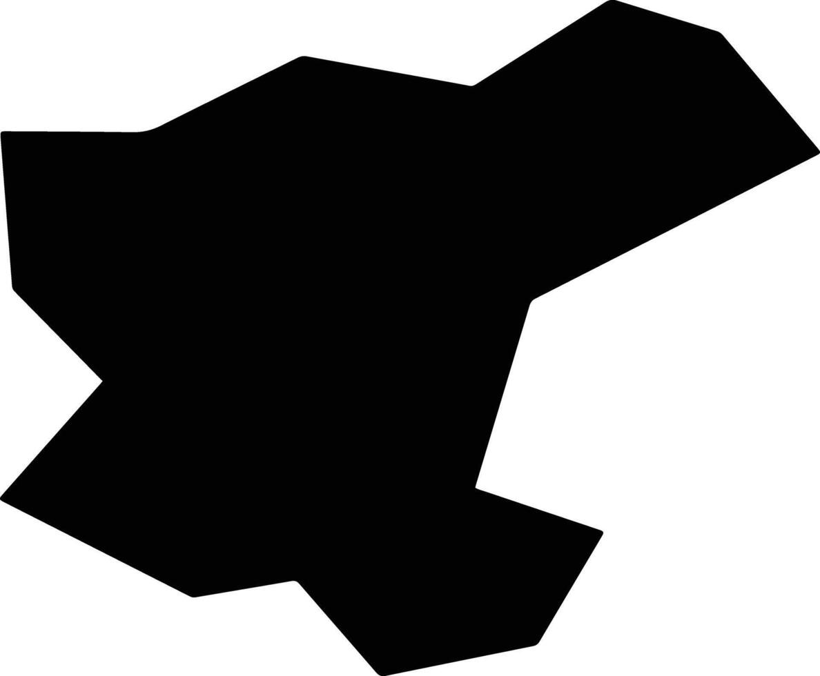 Ningshanxian China silhouette map vector