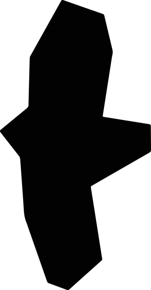 Ningyuanxian China silhouette map vector