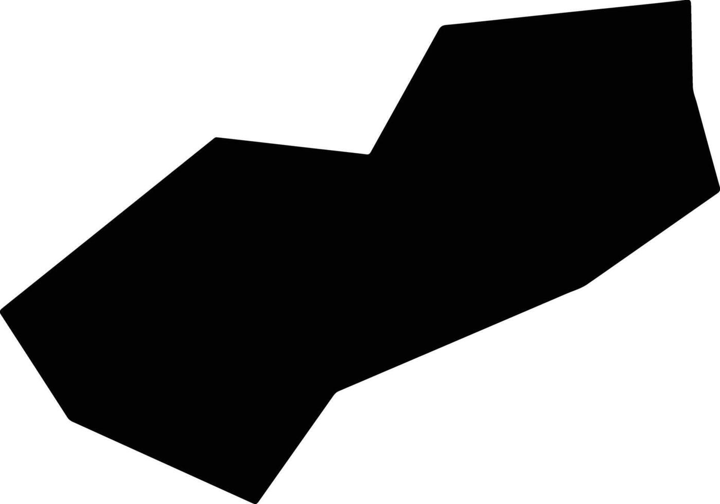 Ningxian China silhouette map vector