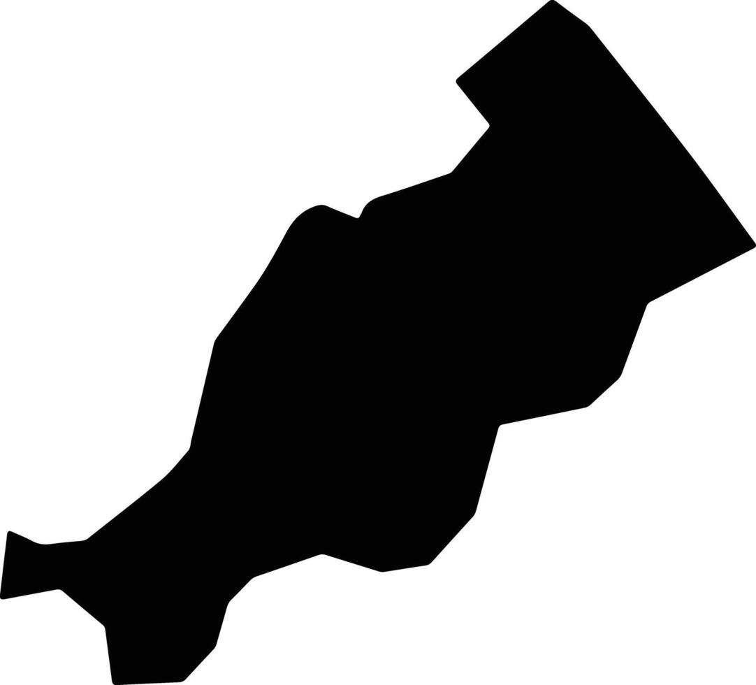 Ninh Kieu Vietnam silhouette map vector