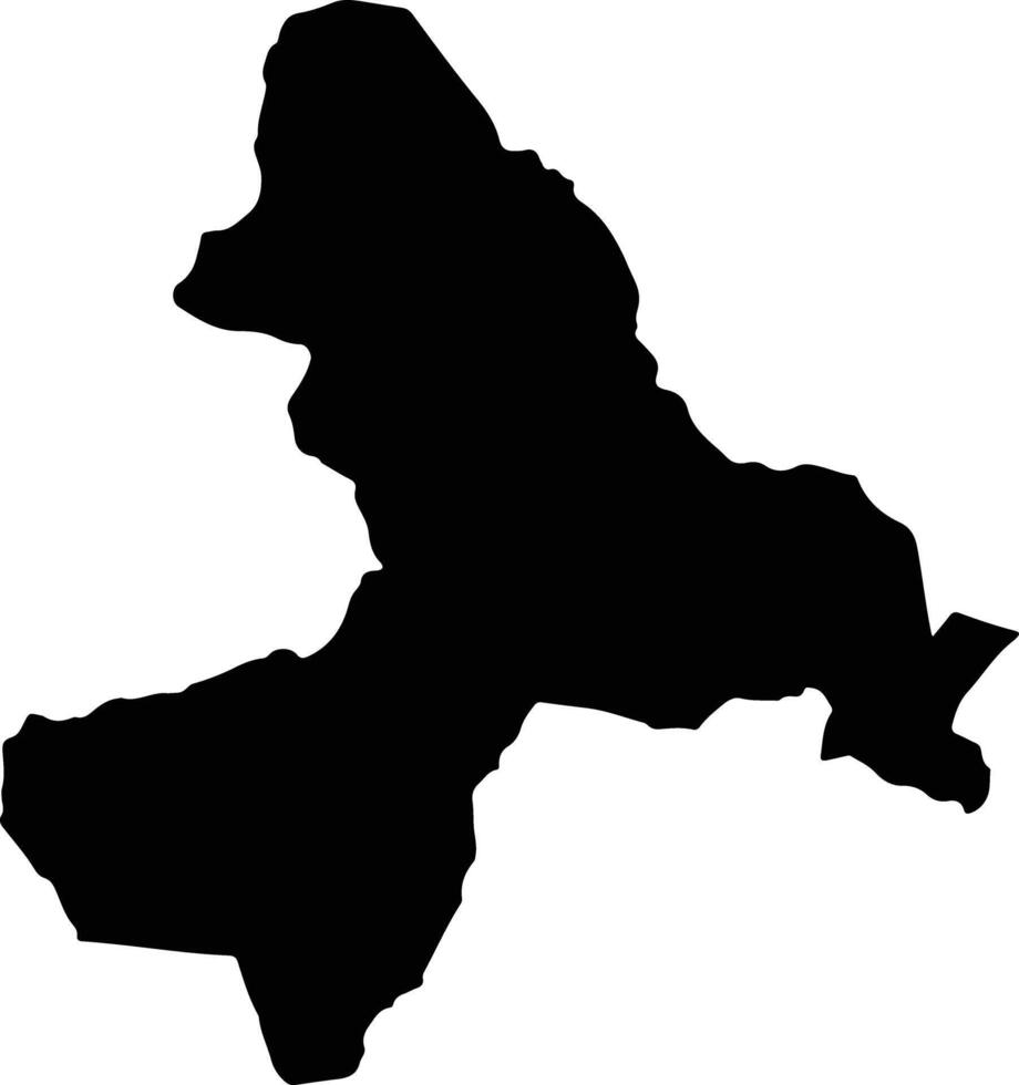 Ninh Son Vietnam silhouette map vector