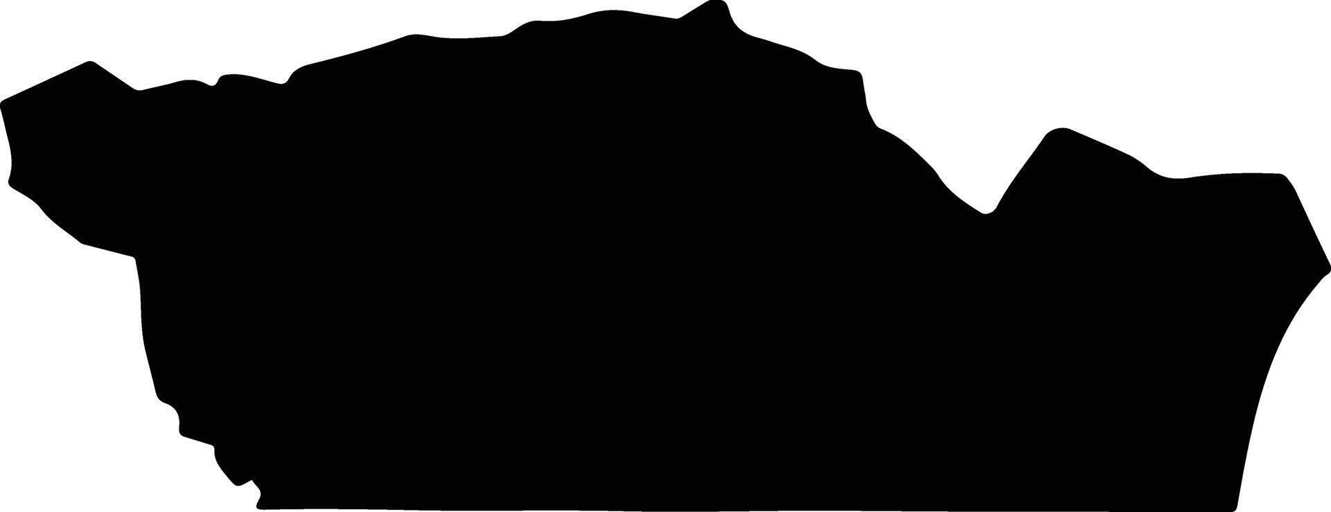 Nioro Du Rip Senegal silhouette map vector