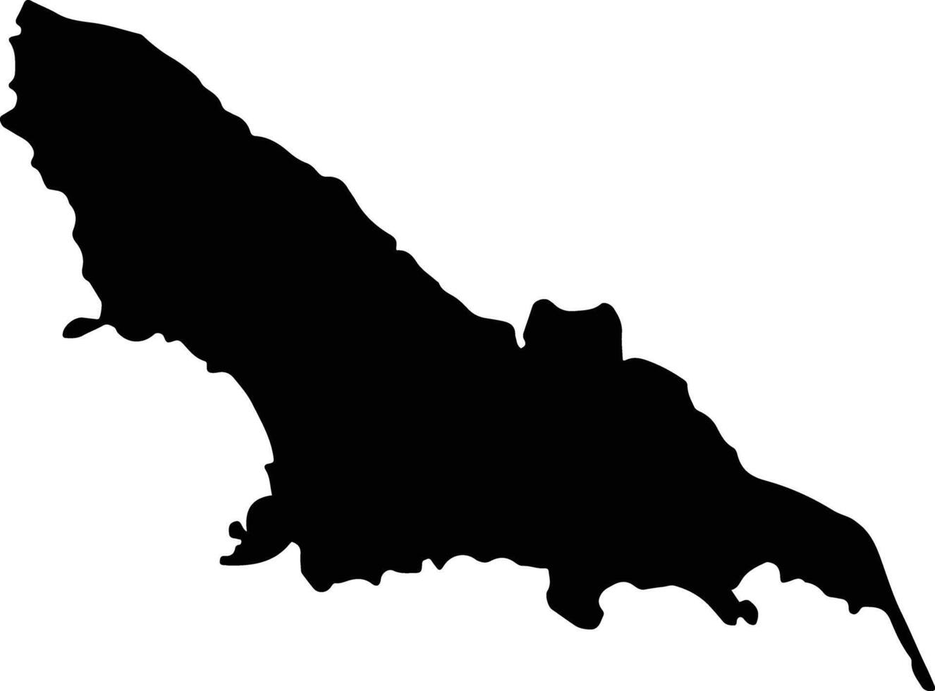 Nioumachioi Comoros silhouette map vector