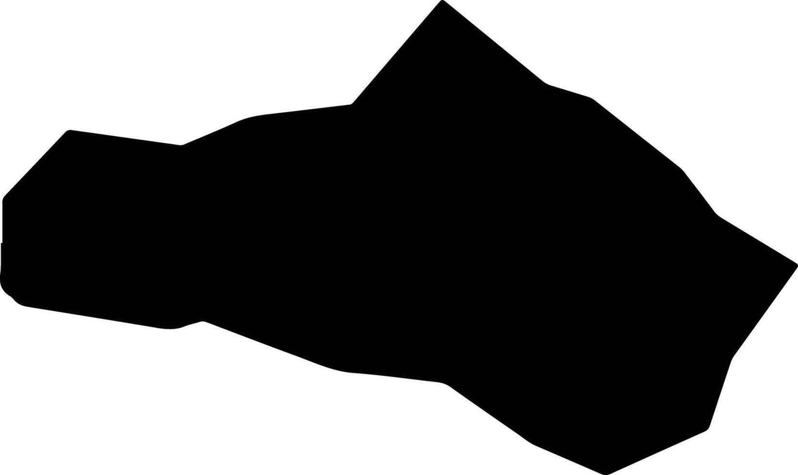 Nishigo Japan silhouette map vector