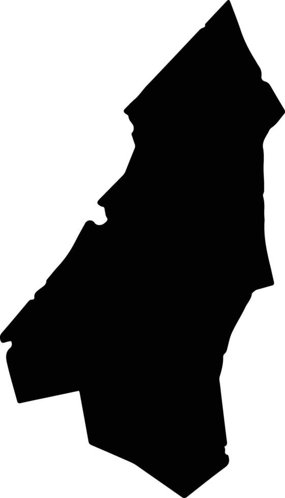 Nishinoomote Japan silhouette map vector