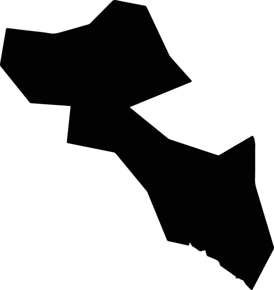 Nishinomiya Japan silhouette map vector