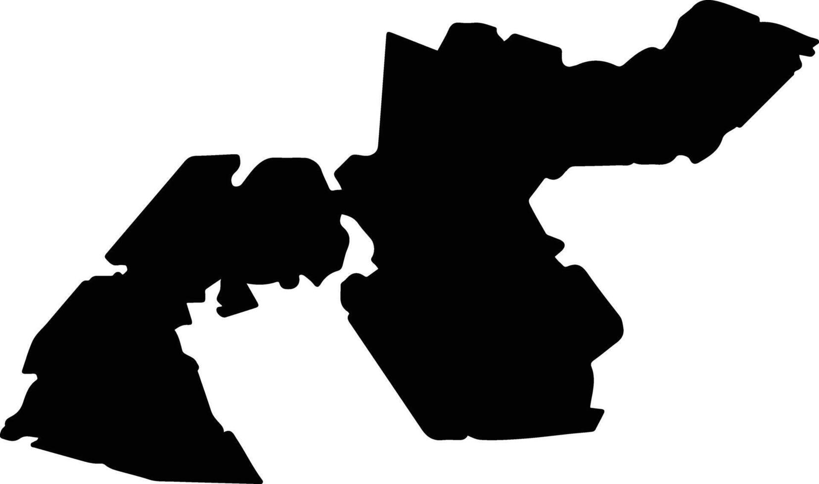 Nishinoshima Japan silhouette map vector