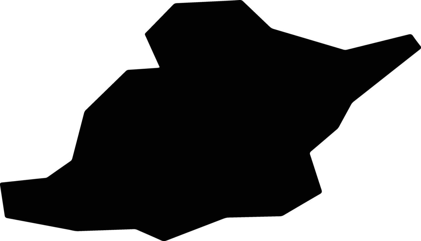 Nishiwaki Japan silhouette map vector