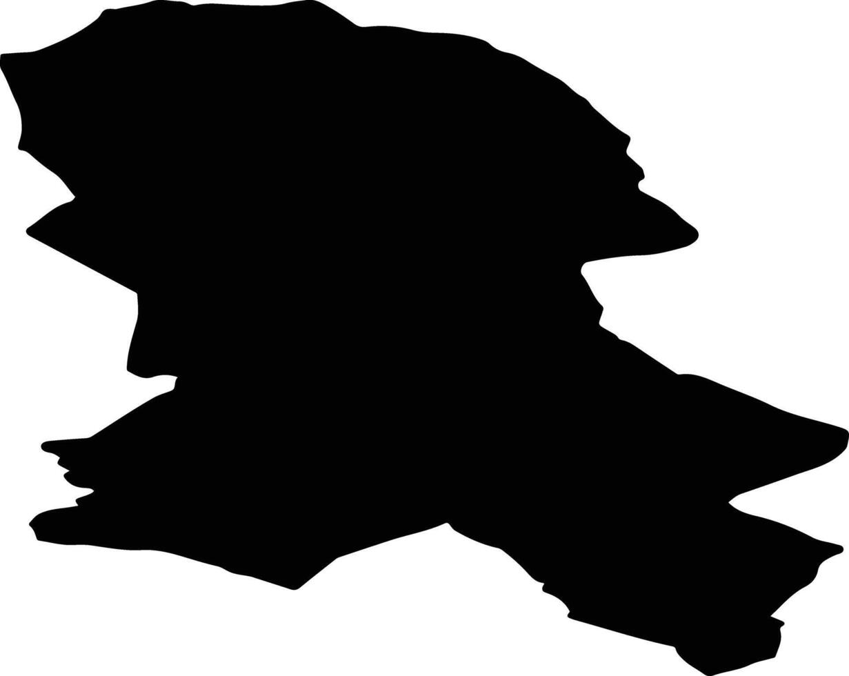 Nissedal nor Norway silhouette map vector