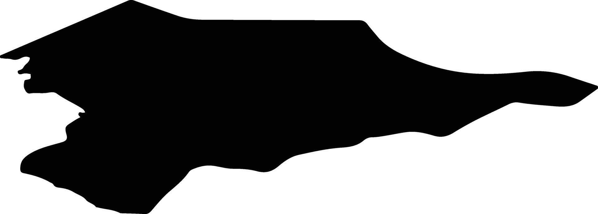 Nissewaard Netherlands silhouette map vector